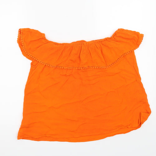 Peacocks Womens Orange   Basic Blouse Size 14