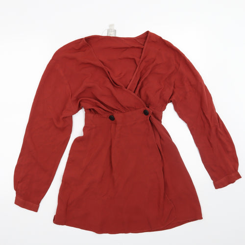 ASOS Womens Red   Basic Blouse Size 6