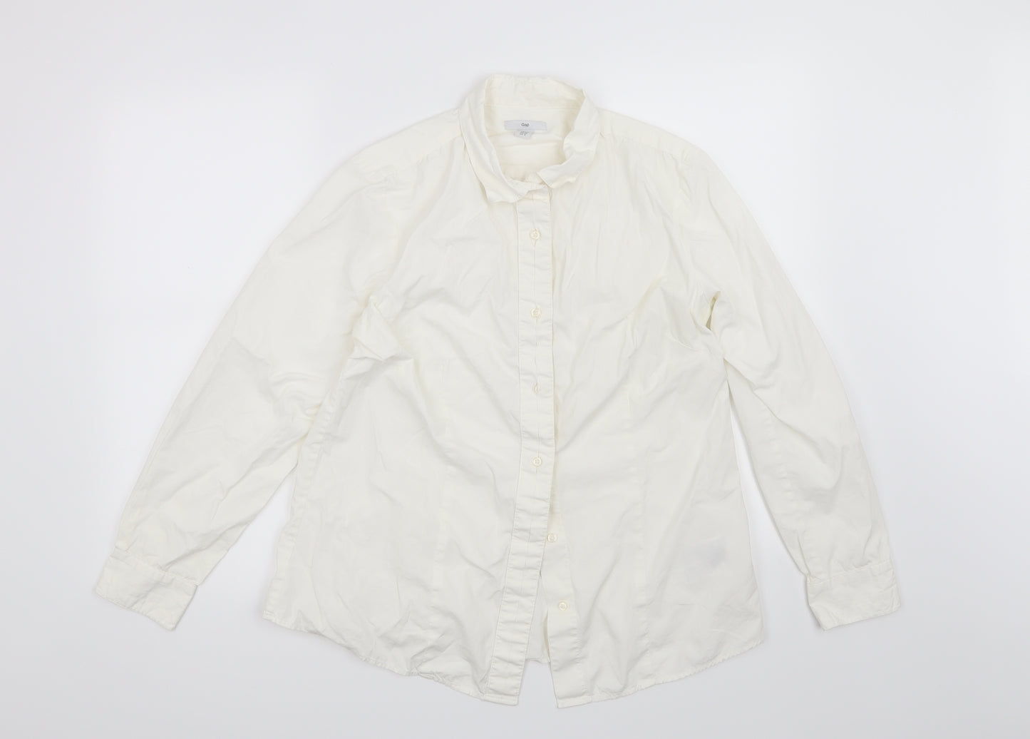 Gap Womens White   Basic Button-Up Size 12
