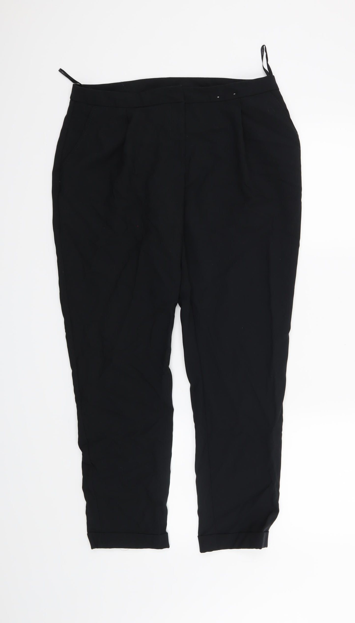 Dorothy Perkins Womens Black   Trousers  Size 12 L26 in