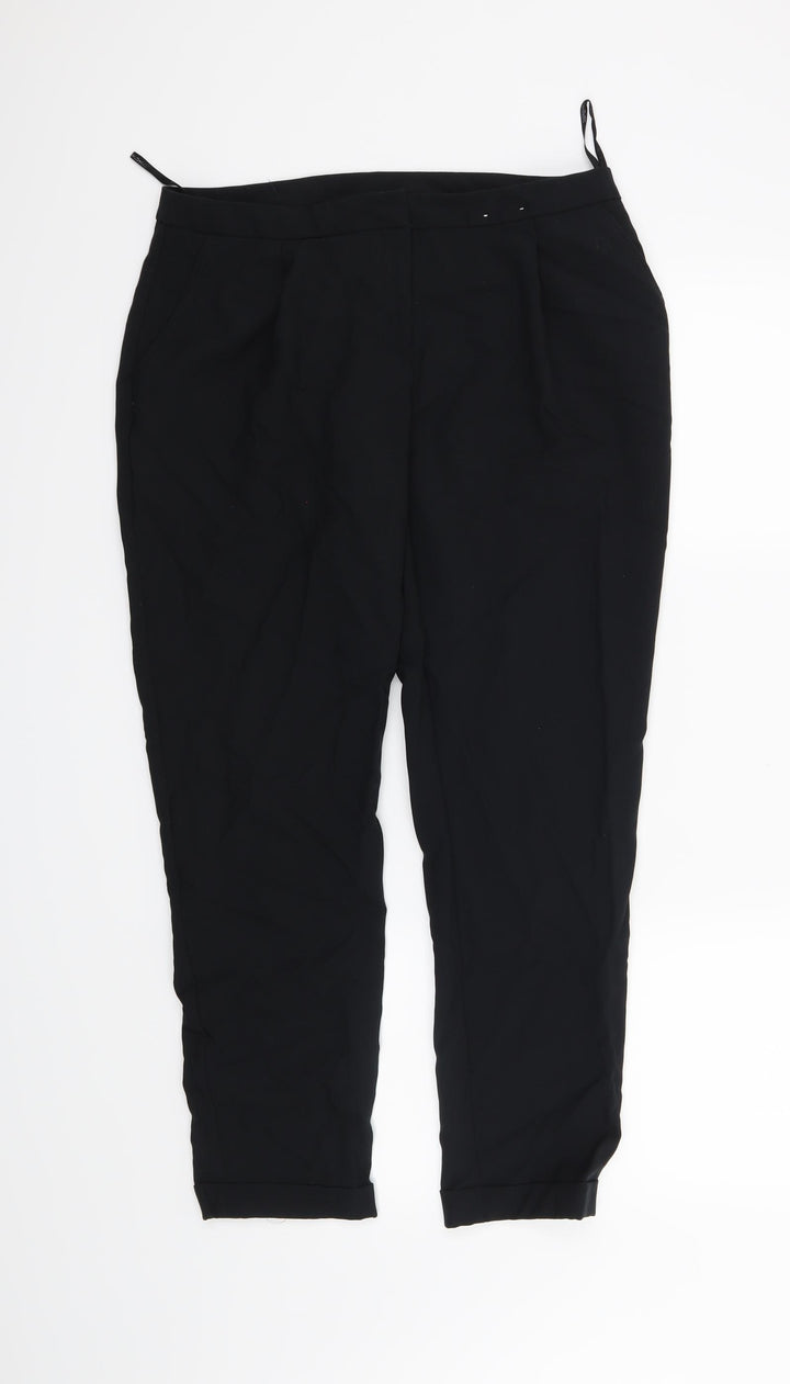 Dorothy Perkins Womens Black   Trousers  Size 12 L26 in