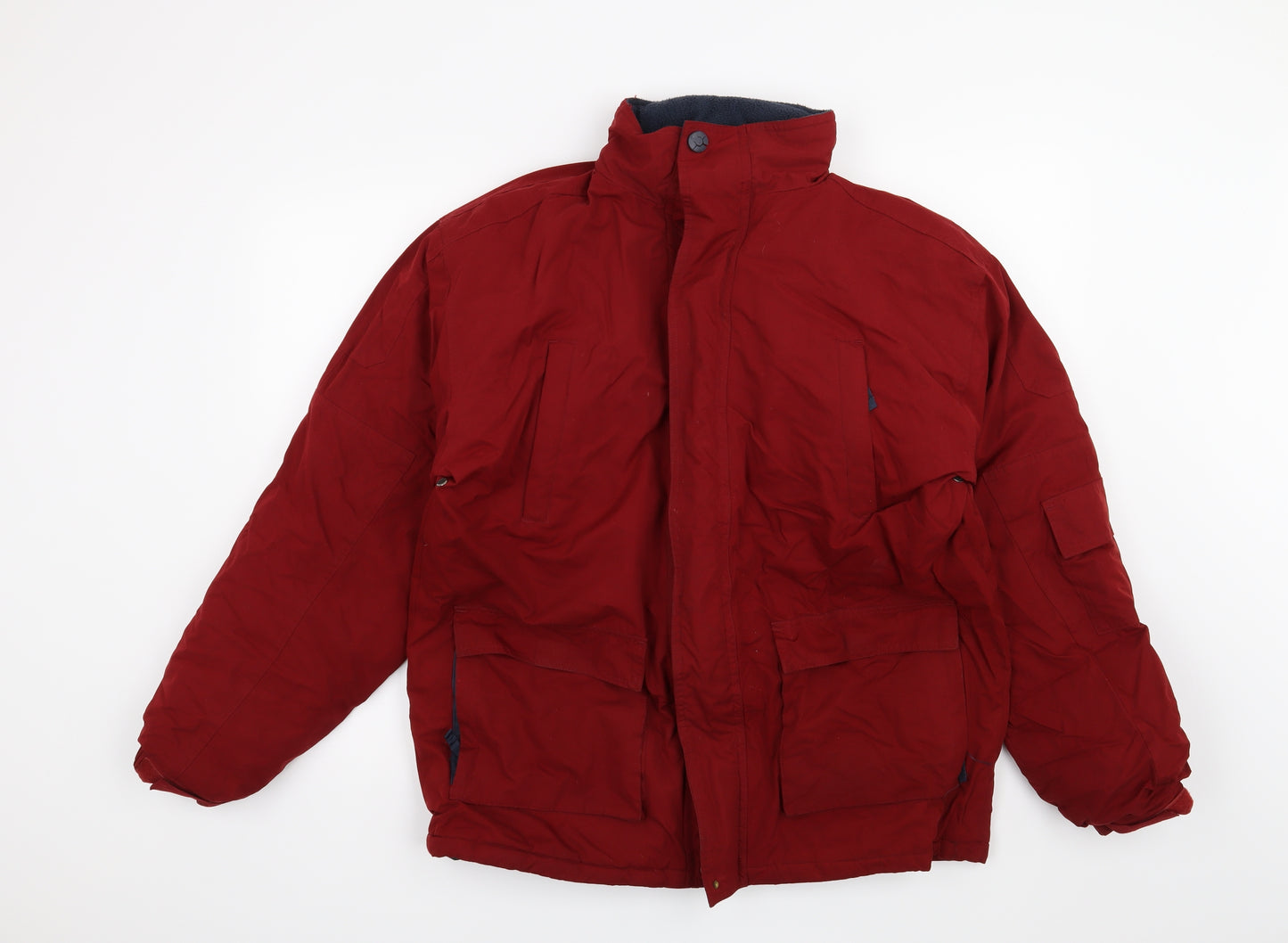 Preworn Mens Red   Overcoat Coat Size M
