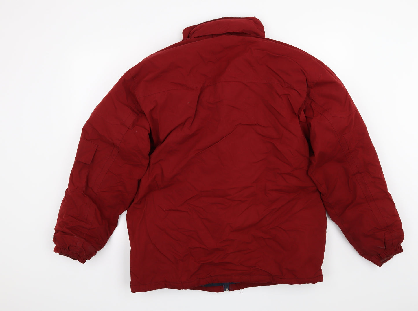 Preworn Mens Red   Overcoat Coat Size M