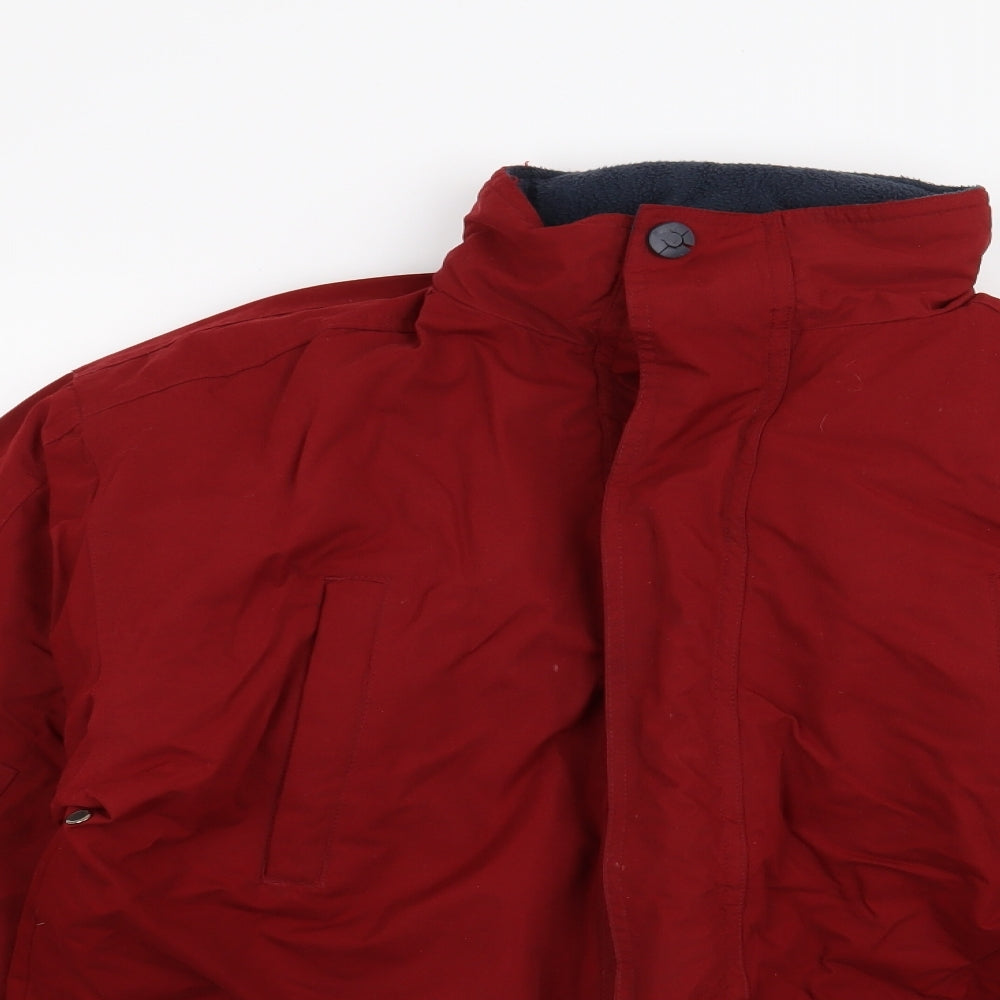 Preworn Mens Red   Overcoat Coat Size M