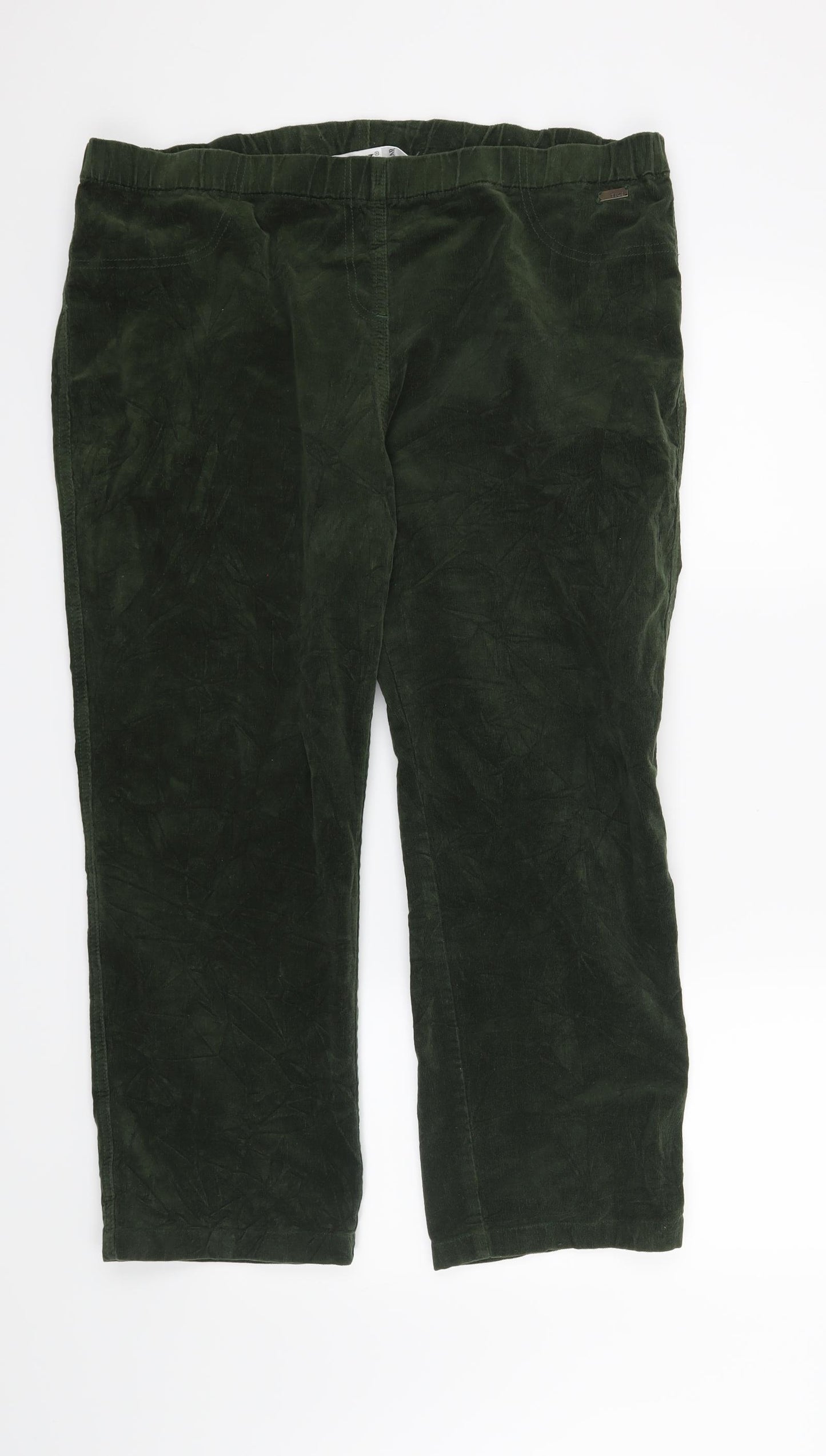 TIGI Womens Green   Trousers  Size 18 L26 in