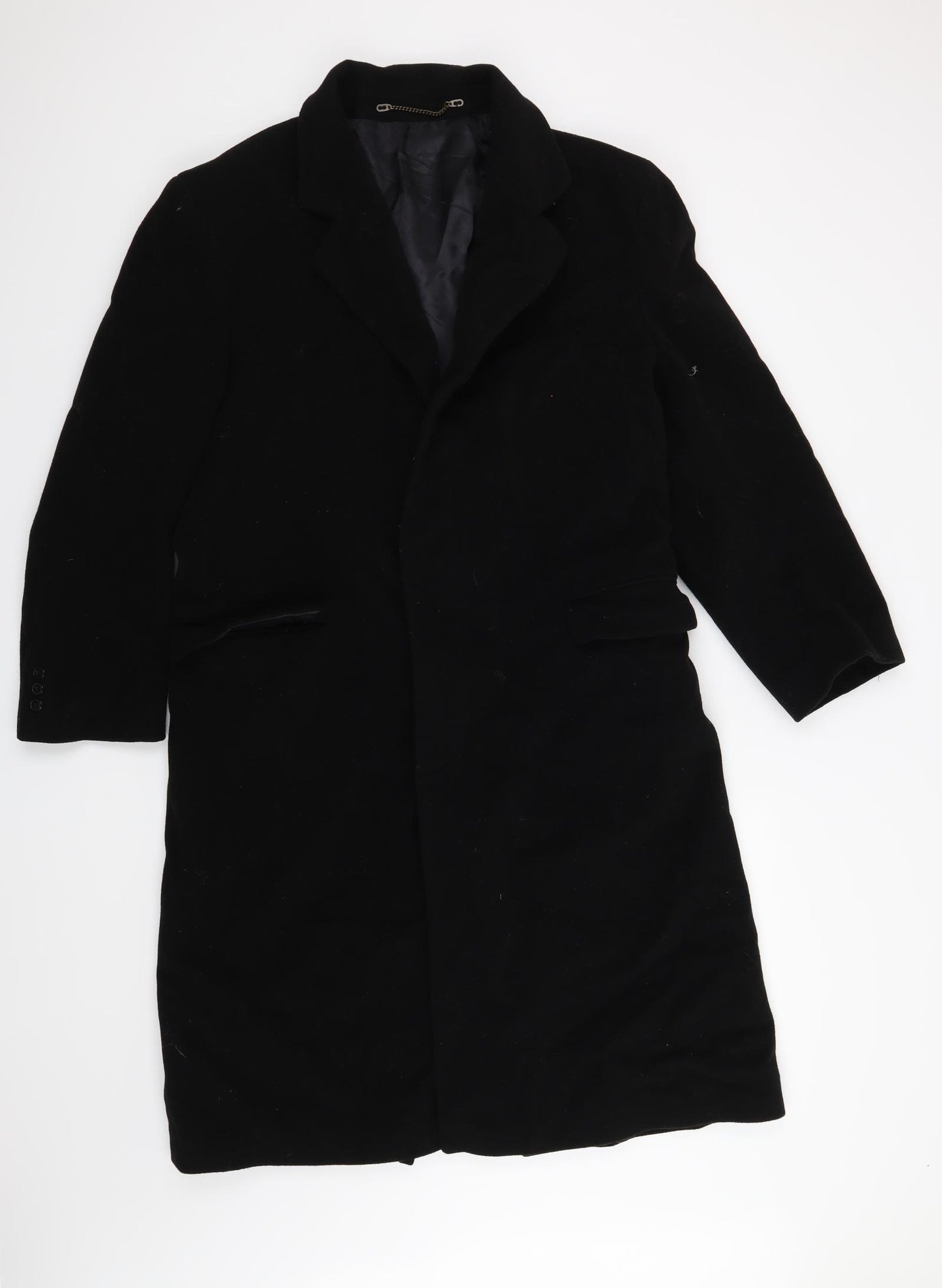 Preworn Womens Black   Overcoat Coat Size 10