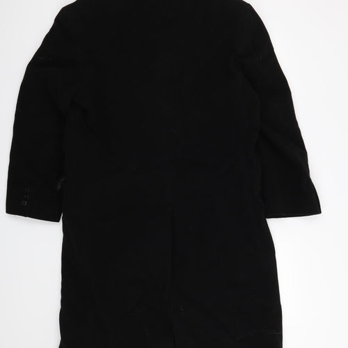 Preworn Womens Black   Overcoat Coat Size 10