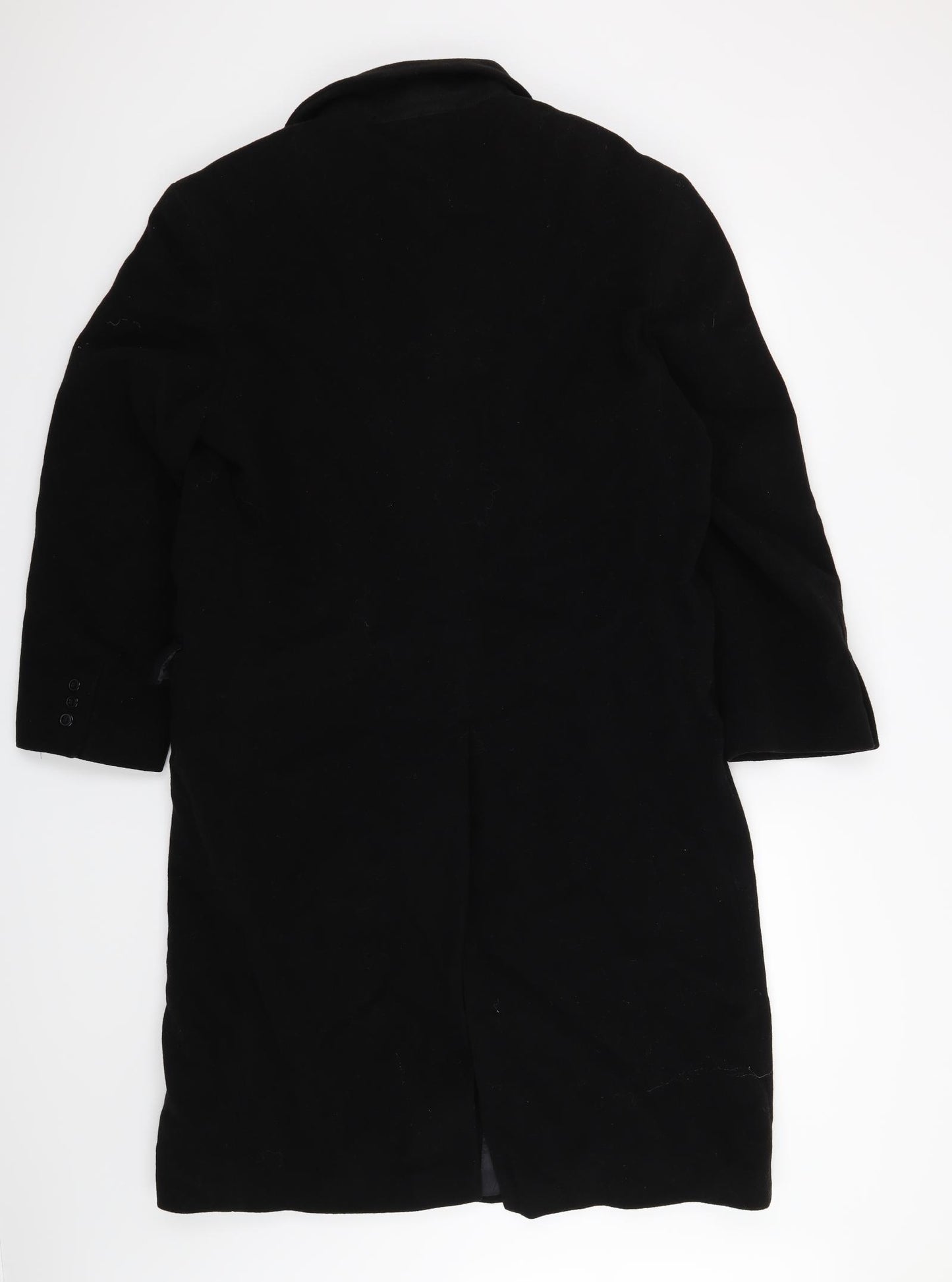 Preworn Womens Black   Overcoat Coat Size 10