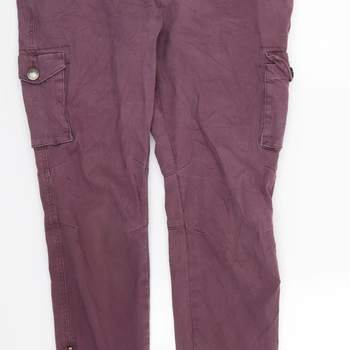 Jasper Conran Womens Purple   Straight Jeans Size 16 L28 in