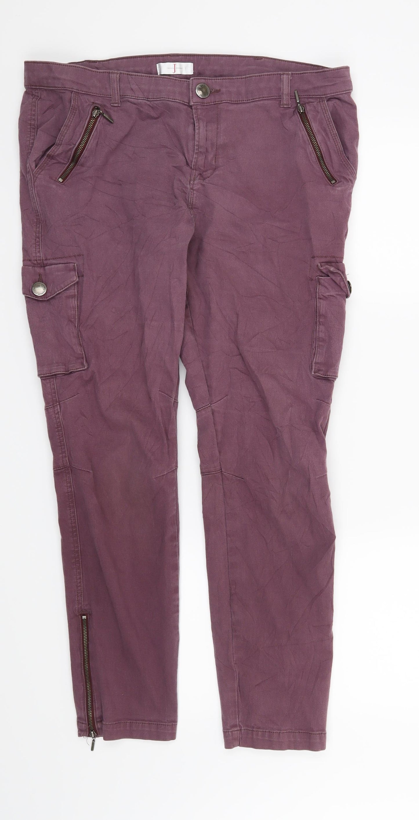 Jasper Conran Womens Purple   Straight Jeans Size 16 L28 in