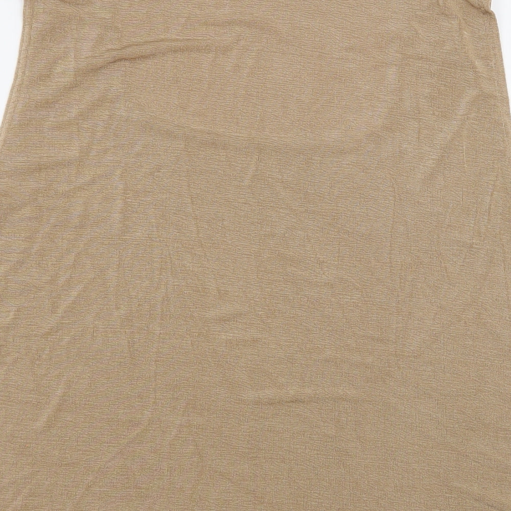 Reflections Womens Brown   Basic Blouse Size 2XL