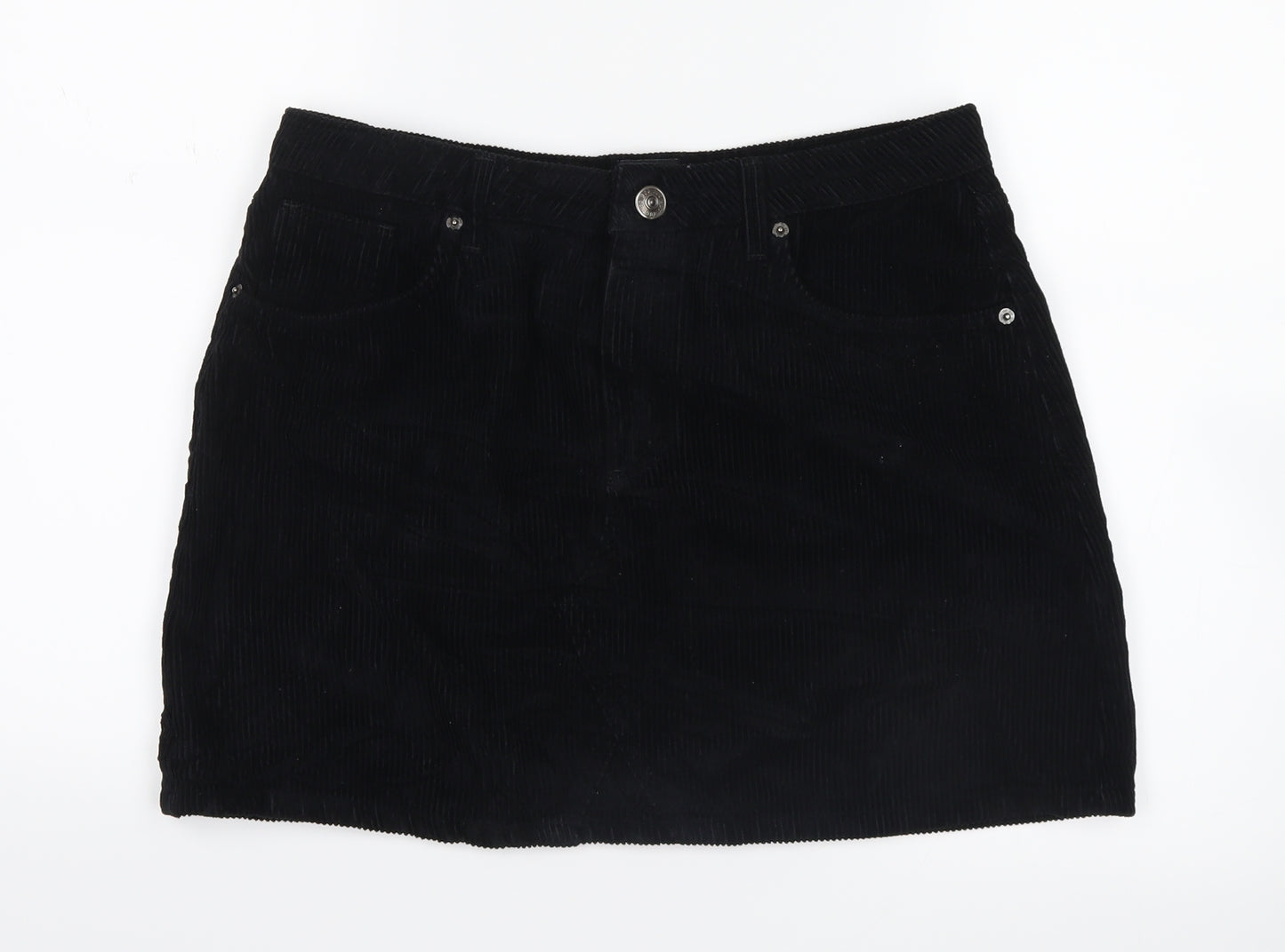 BDG Womens Blue  Velvet Straight & Pencil Skirt Size L