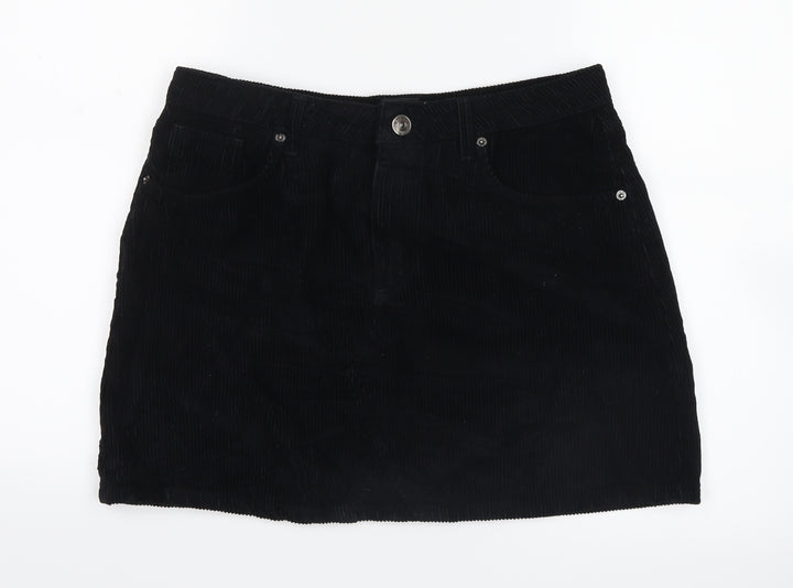 BDG Womens Blue  Velvet Straight & Pencil Skirt Size L