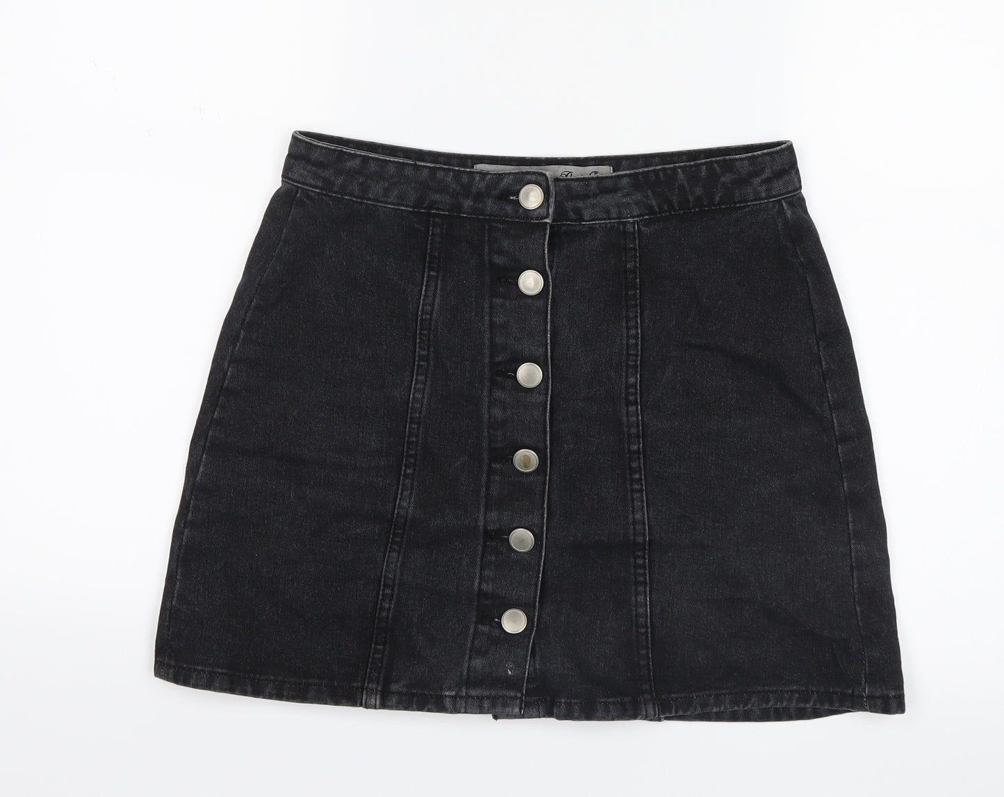 Denim Co. Womens Black  Denim Straight & Pencil Skirt Size 8