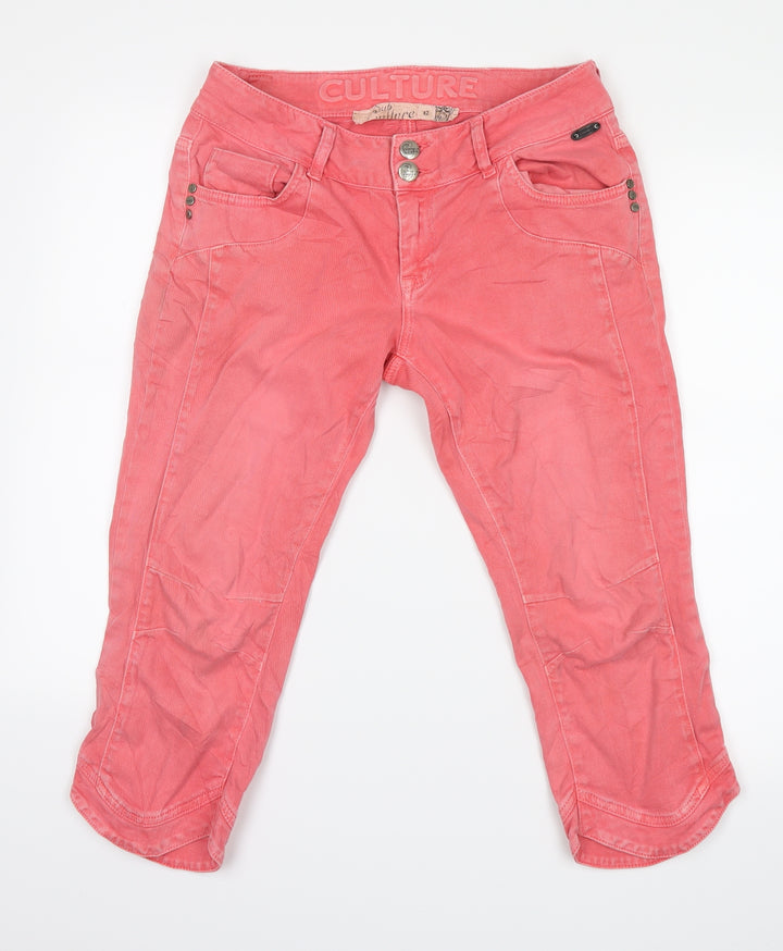 CULTURE Womens Pink Denim Cropped Jeans Size 30 in L21 in