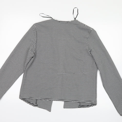Select Womens White Geometric  Jacket  Size 14