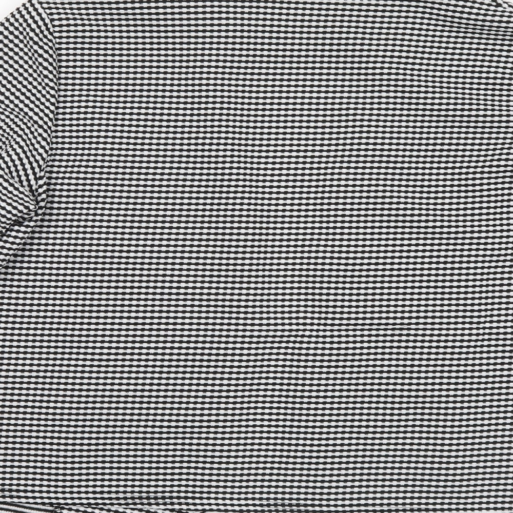 Select Womens White Geometric  Jacket  Size 14
