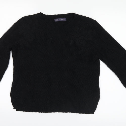 Marks and Spencer Womens Black  Knit Pullover Jumper Size 8