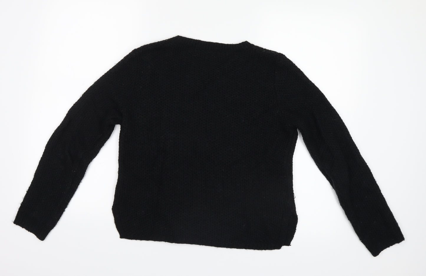 Marks and Spencer Womens Black  Knit Pullover Jumper Size 8