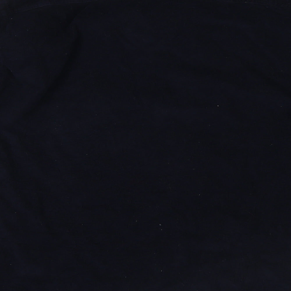H&M Mens Blue  Velvet  Button-Up Size M