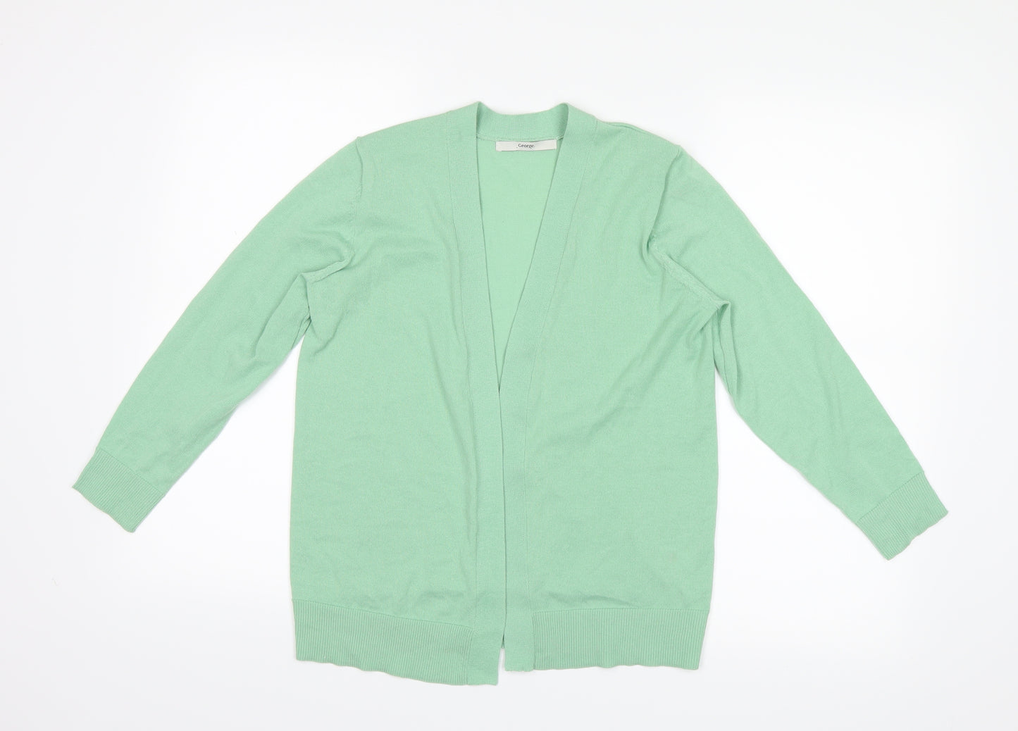 George Womens Green  Knit Cardigan Jumper Size S