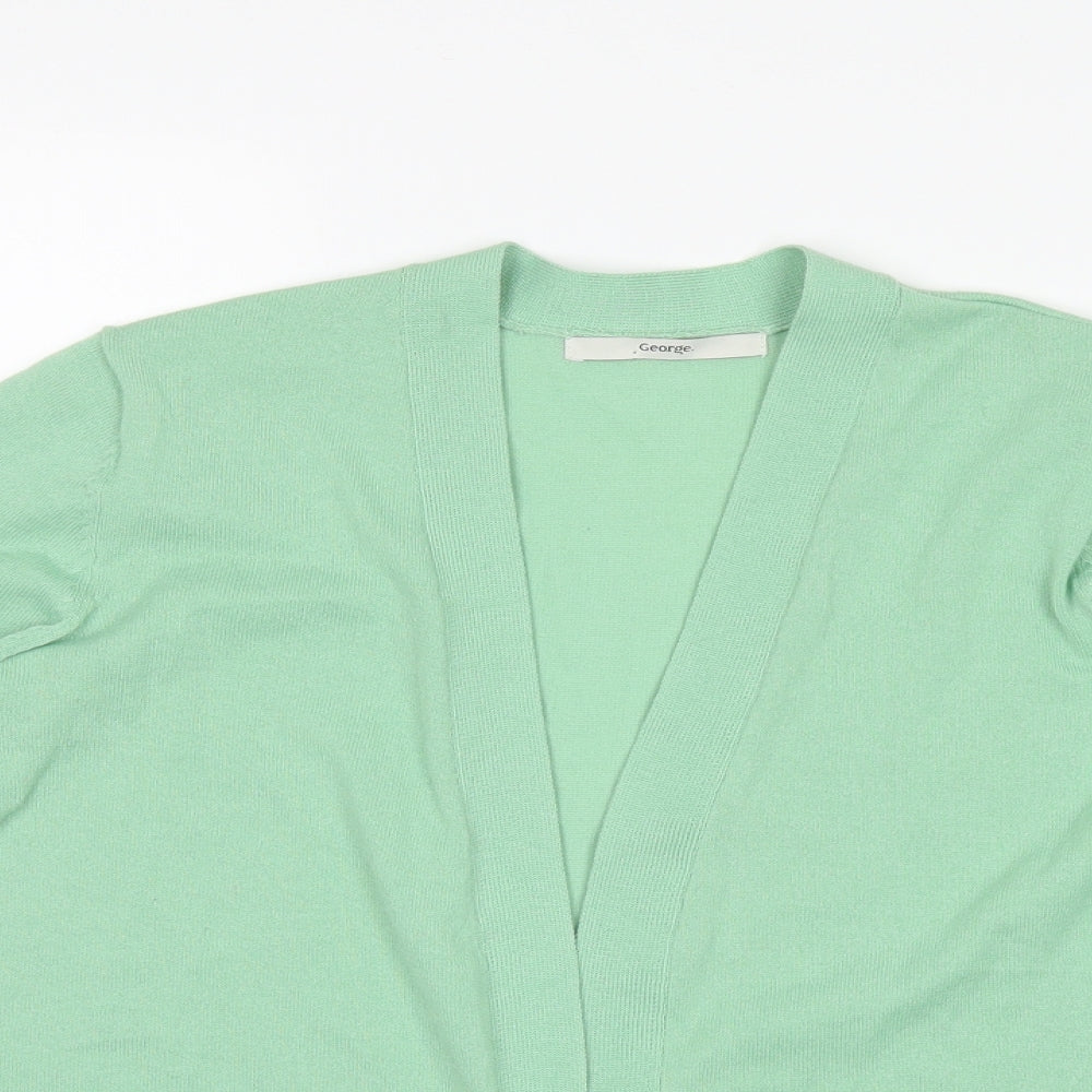 George Womens Green  Knit Cardigan Jumper Size S
