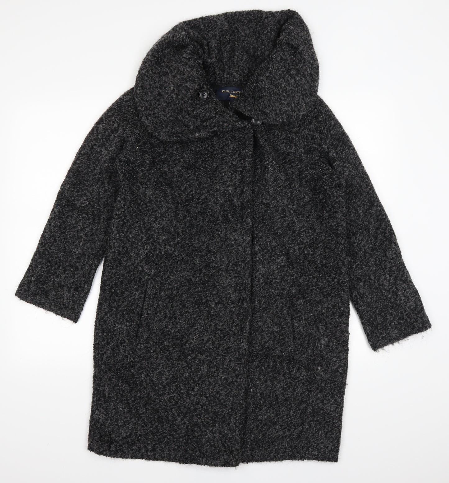 Paul Costelloe Womens Grey   Jacket Coat Size 10