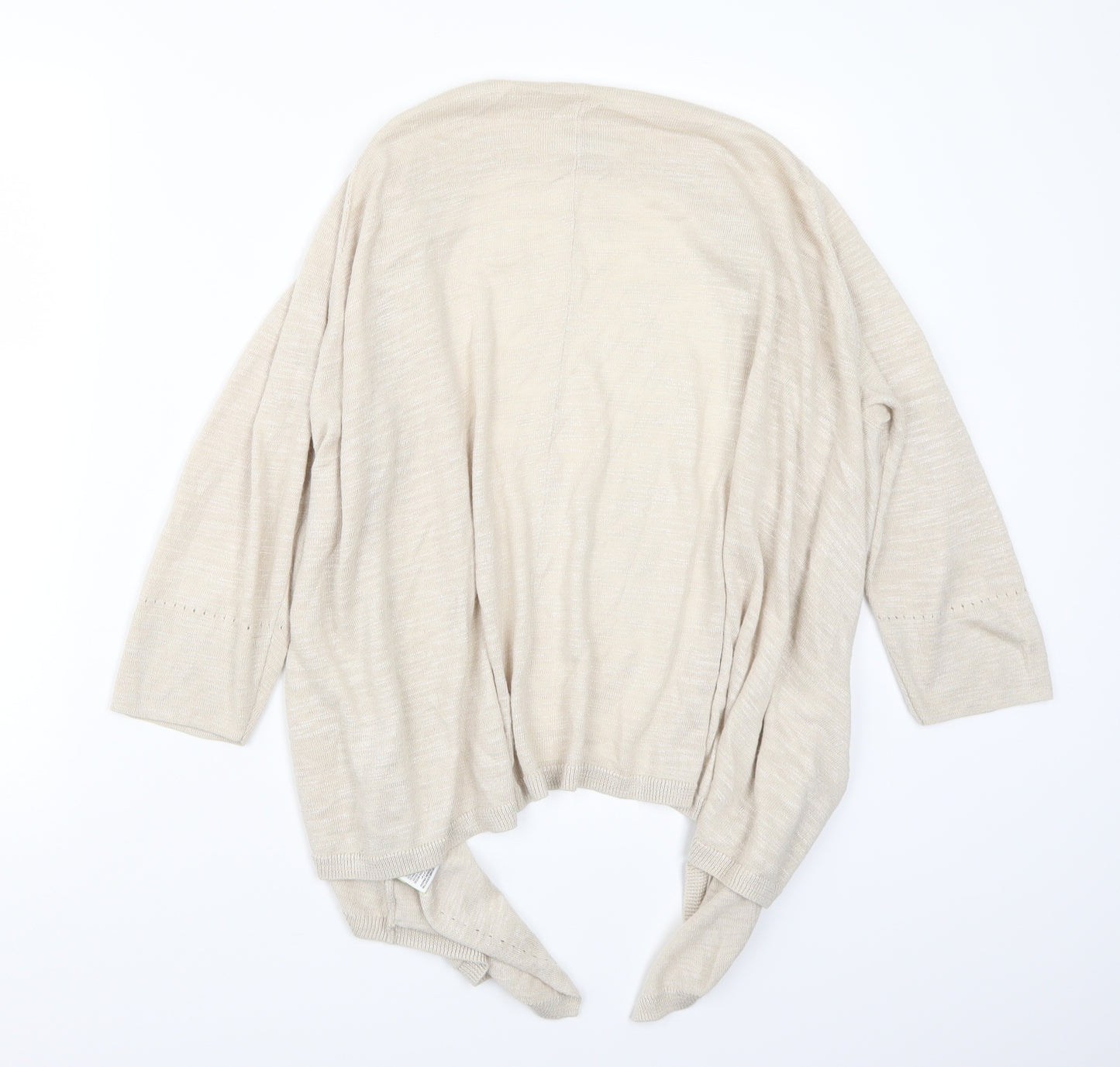 Marks and Spencer Womens Beige   Cardigan Jumper Size 14