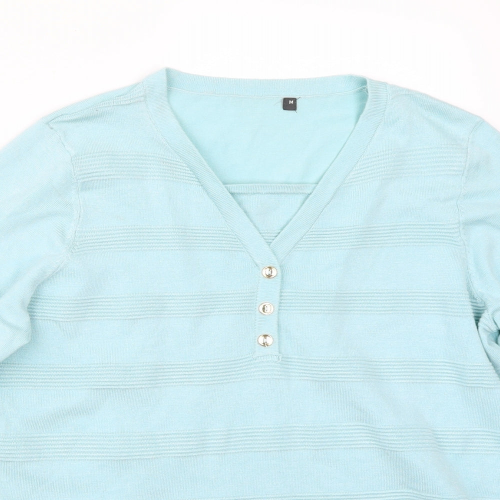 Preworn Womens Blue   Basic T-Shirt Size M