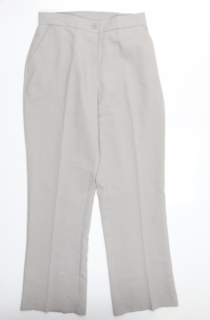 Damart Womens Grey Trousers Size 14 L31 in