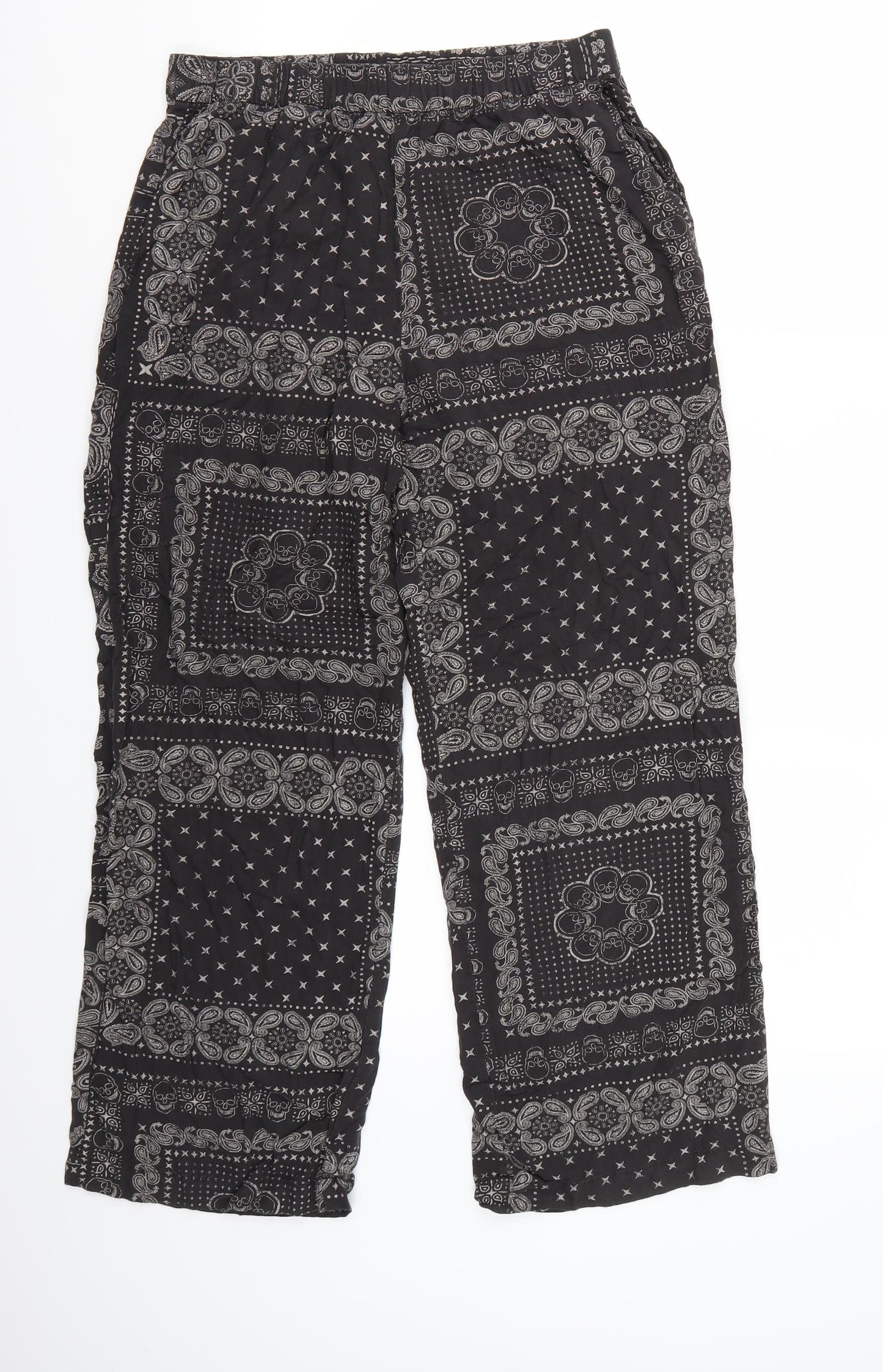 H&M Womens Grey   Bloomer Trousers Size 10 L26 in
