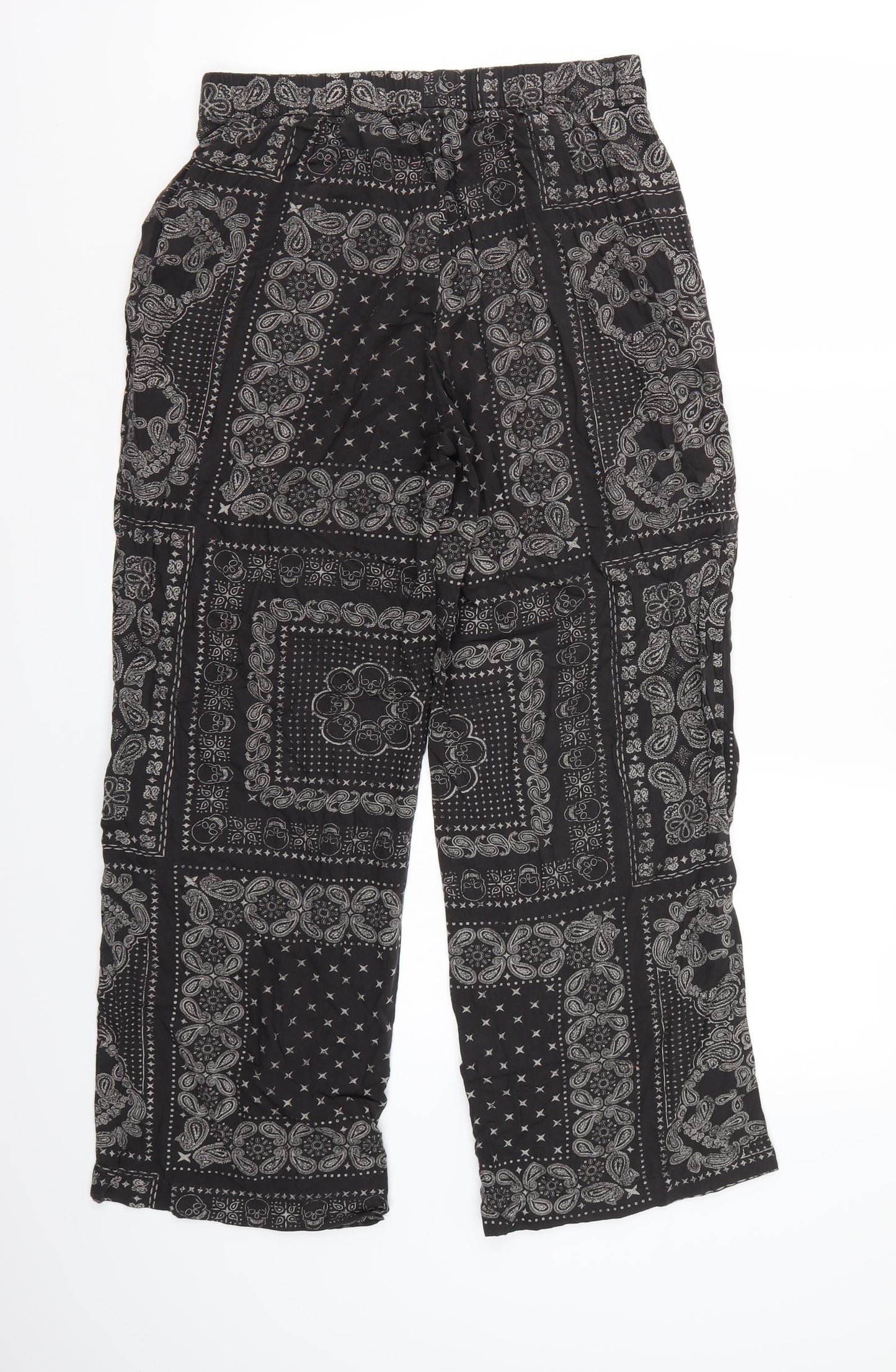 H&M Womens Grey   Bloomer Trousers Size 10 L26 in
