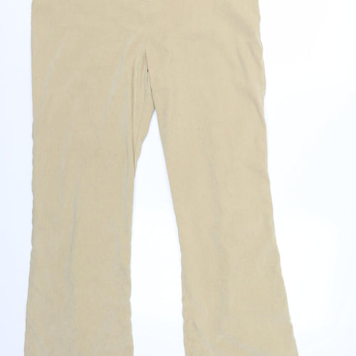 P Womens Beige   Trousers  Size 16 L32 in