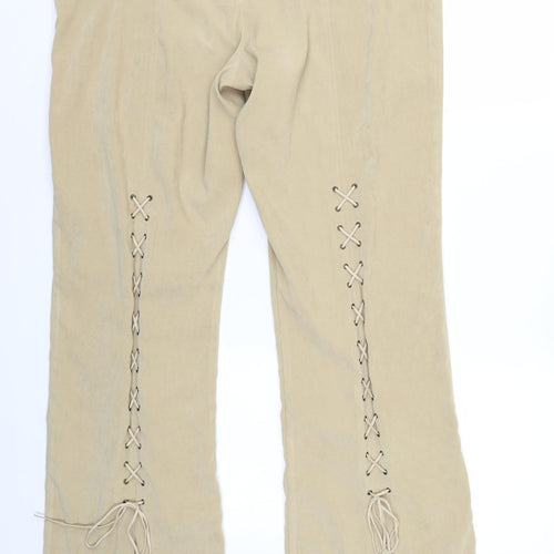 P Womens Beige   Trousers  Size 16 L32 in