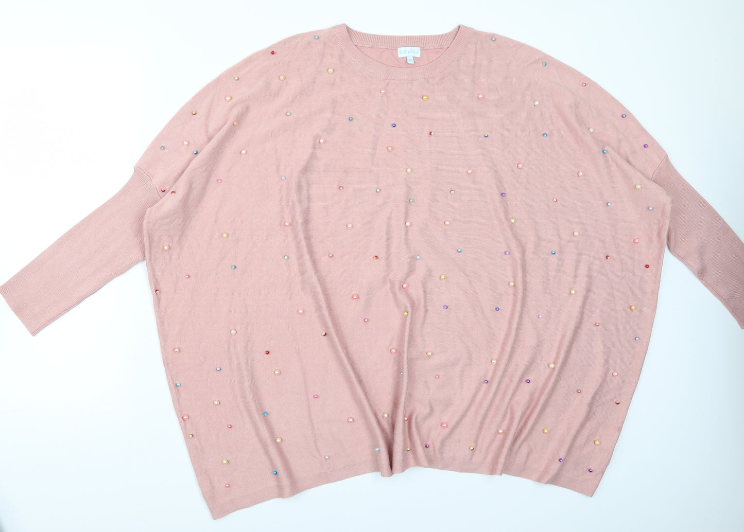Blue vanilla Womens Pink   Pullover Jumper Size M