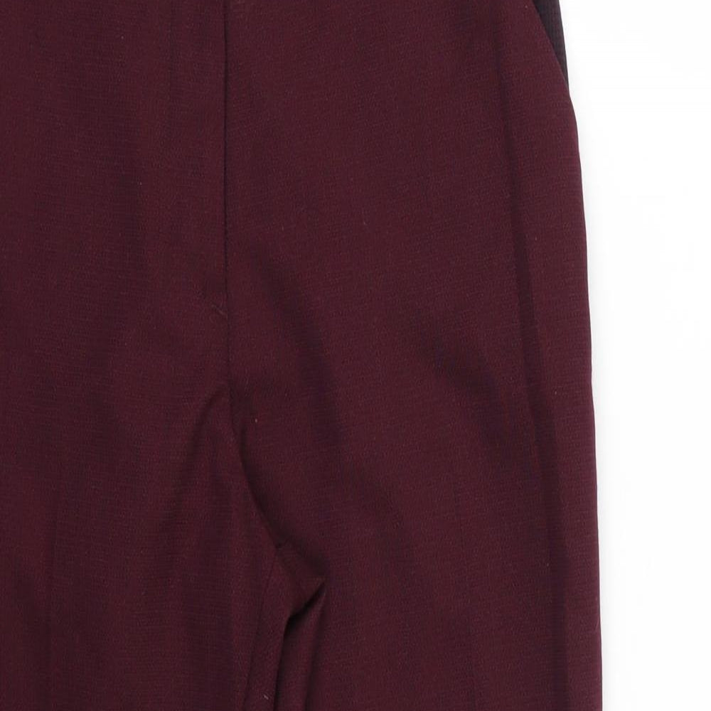 Marks and Spencer Womens Purple   Trousers  Size 10 L25 in
