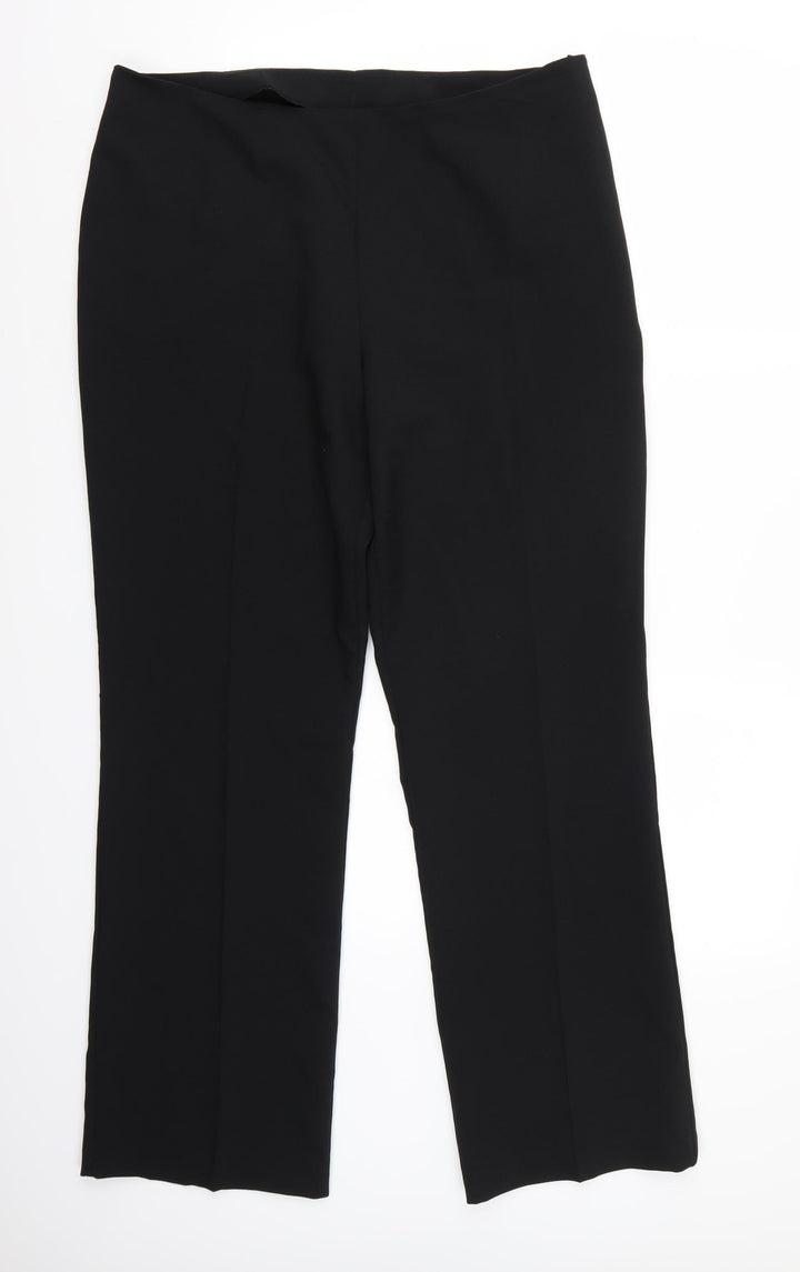BHS Womens Black Trousers Size 16 L31 in