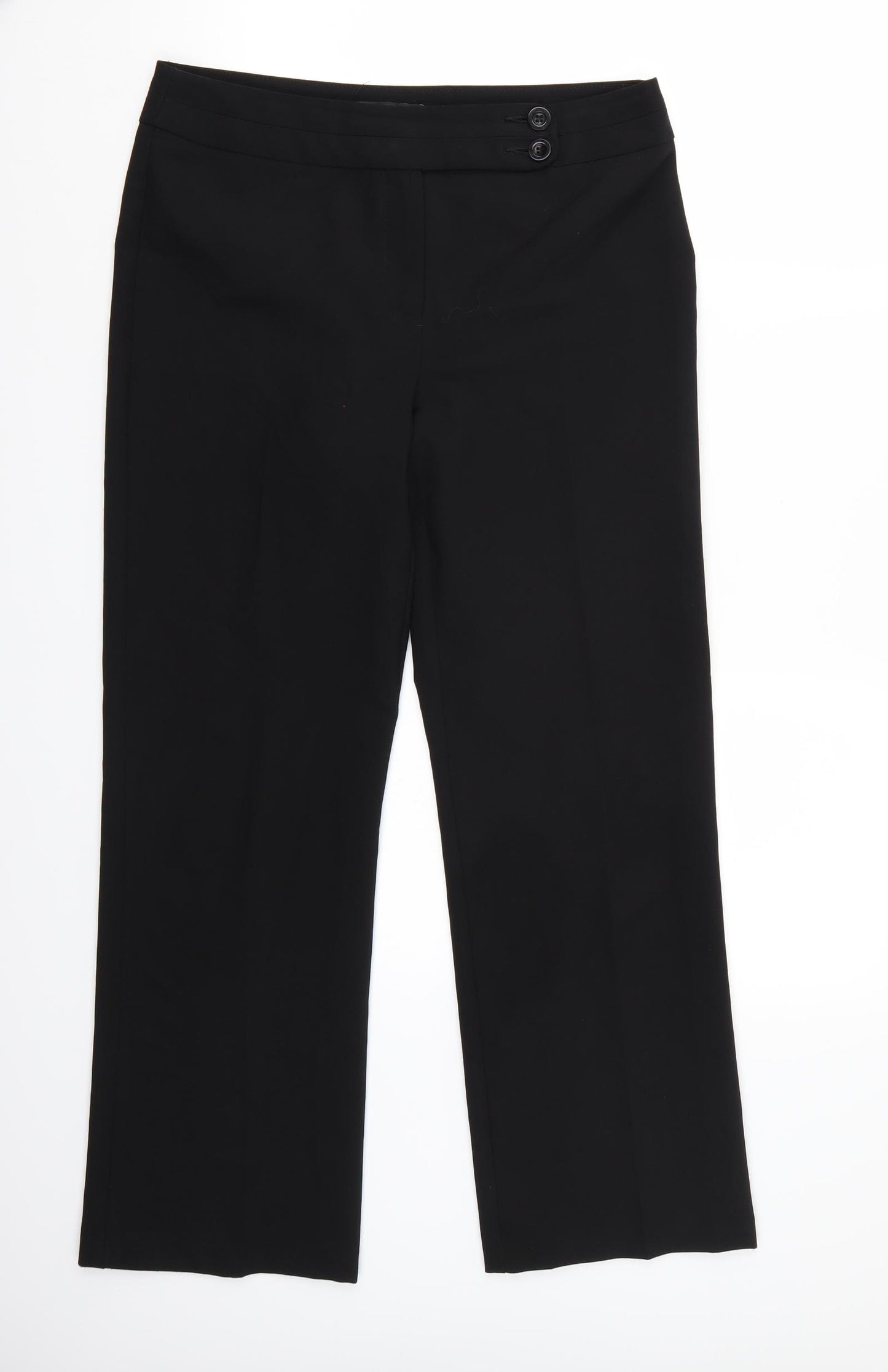 George Womens Black   Cropped Trousers Size 10 L28 in