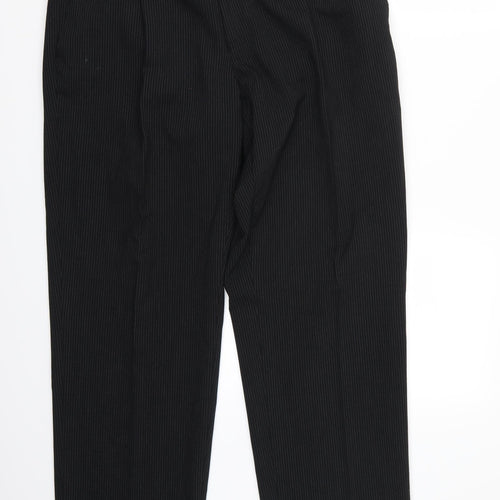 NEXT Womens Black Striped  Trousers  Size 34 L31 in