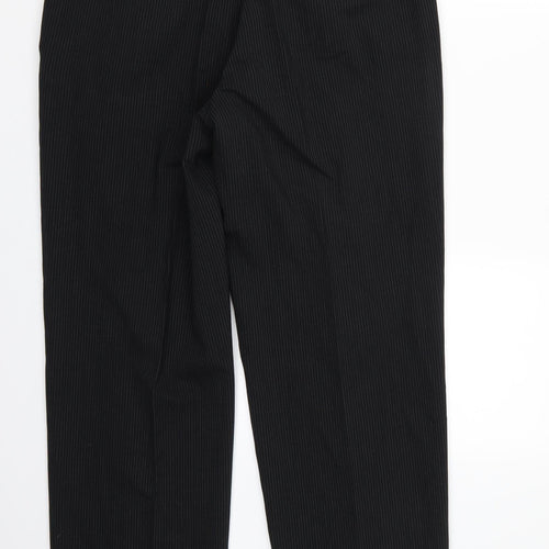 NEXT Womens Black Striped  Trousers  Size 34 L31 in
