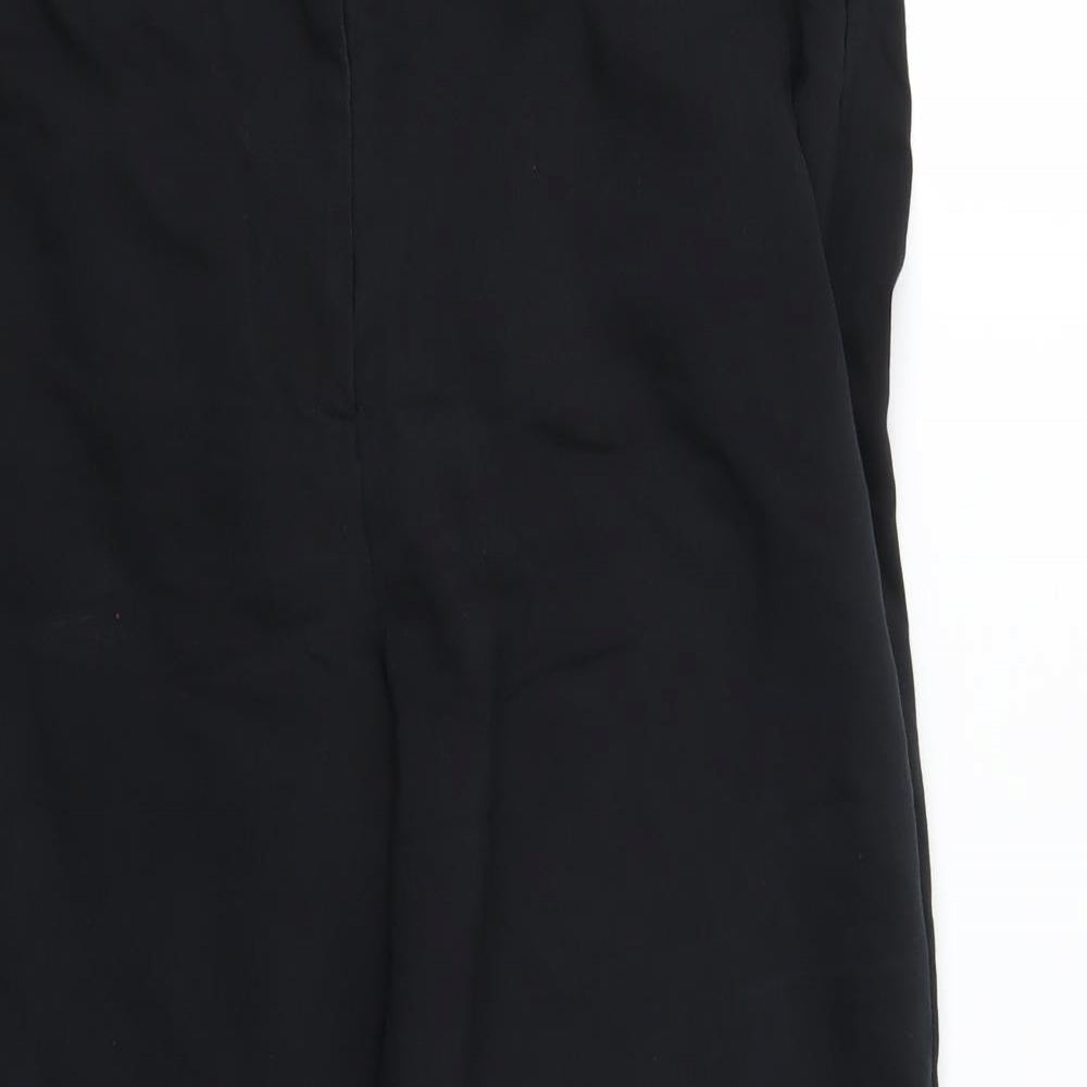 Riverisland Womens Black   Cropped Trousers Size 14 L24 in