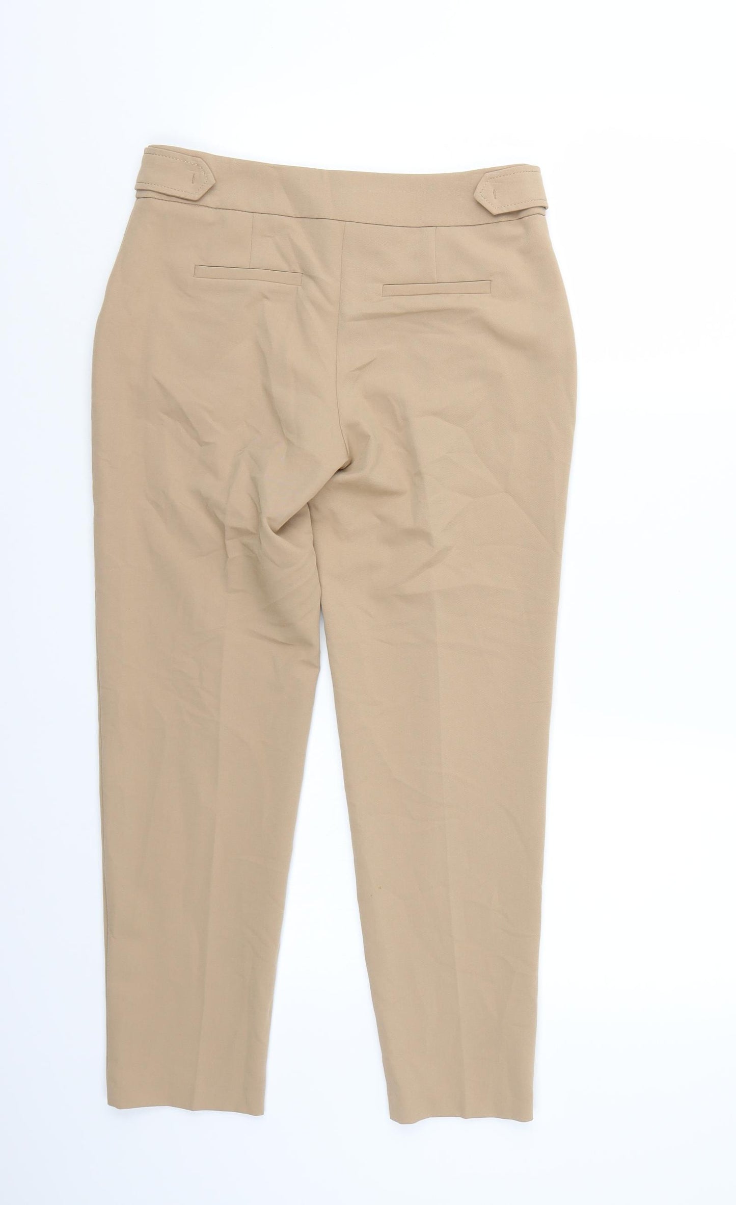 Dorothy Perkins Womens Beige   Cropped Trousers Size 16 L26 in