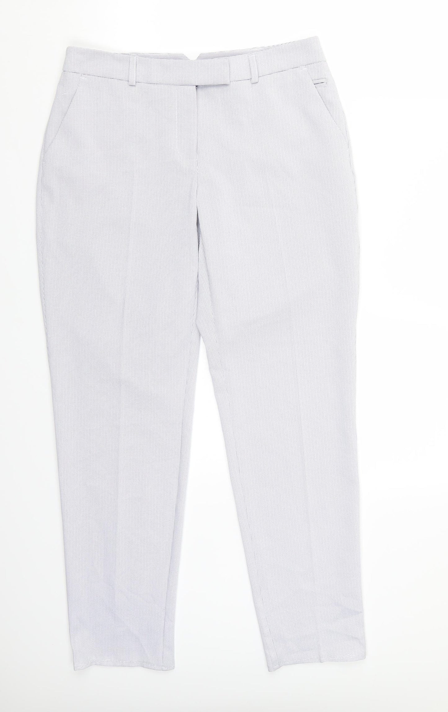 Dorothy Perkins Womens White   Cropped Trousers Size 8 L28 in