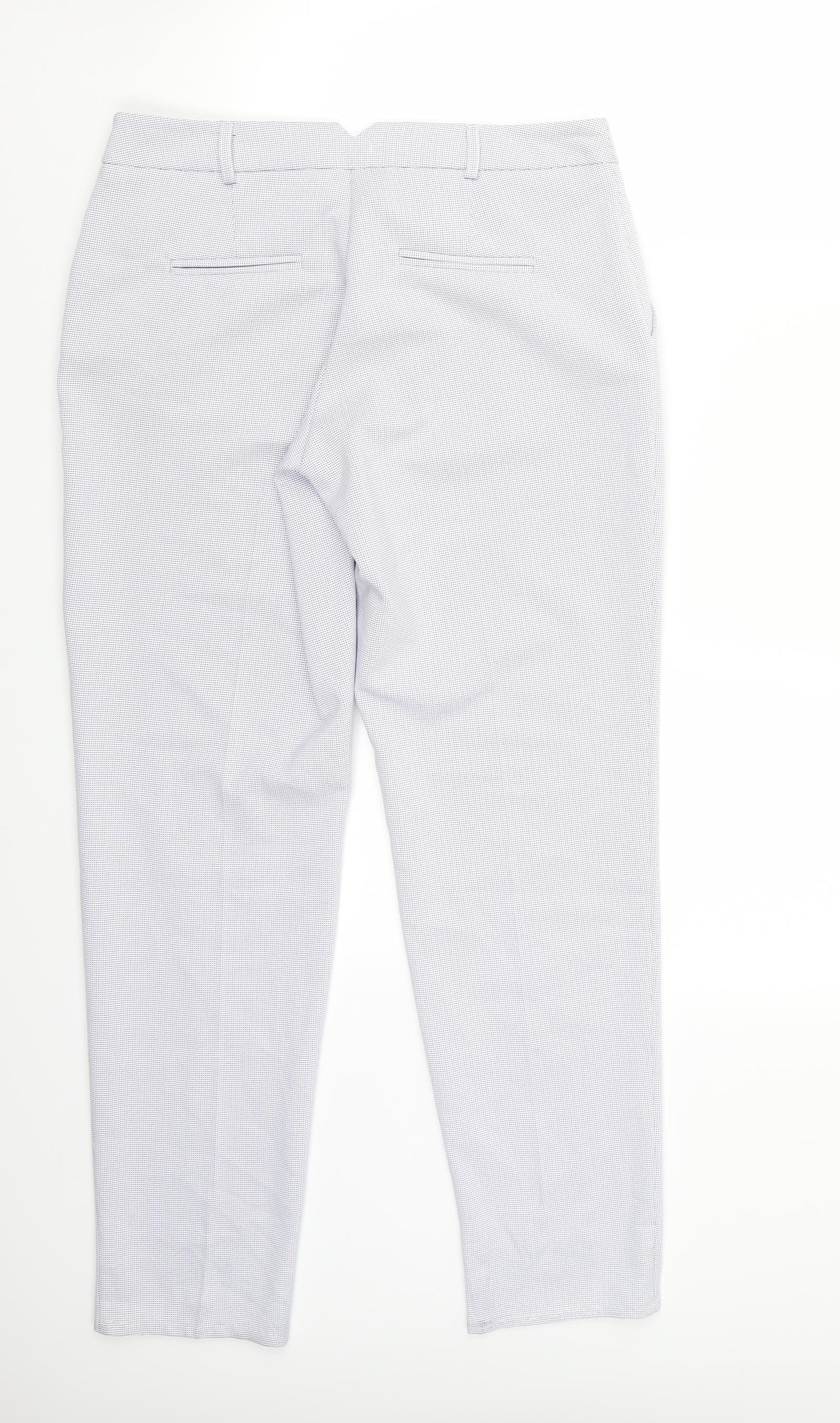 Dorothy Perkins Womens White   Cropped Trousers Size 8 L28 in