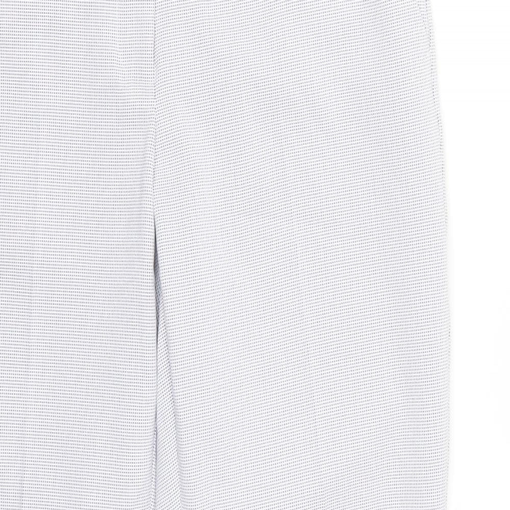 Dorothy Perkins Womens White   Cropped Trousers Size 8 L28 in