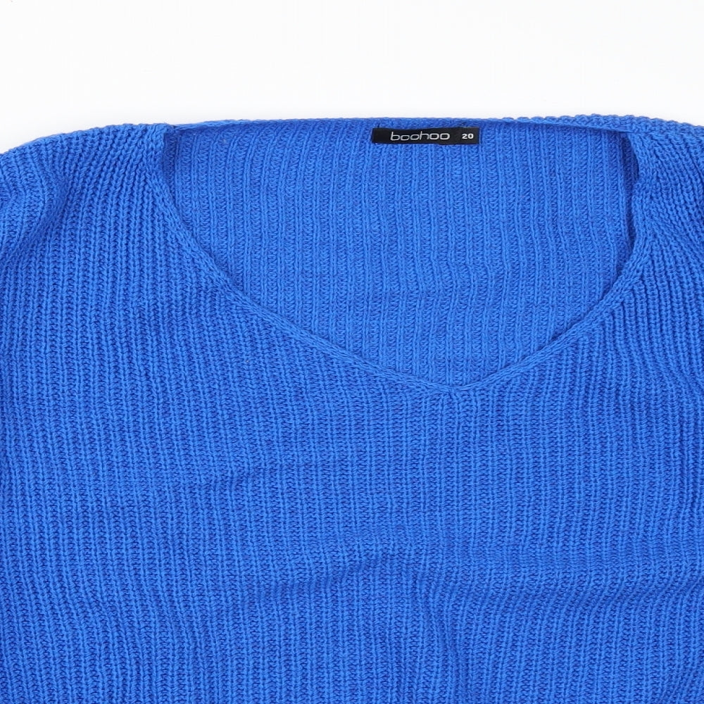 Boohoo Womens Blue   Pullover Jumper Size 20