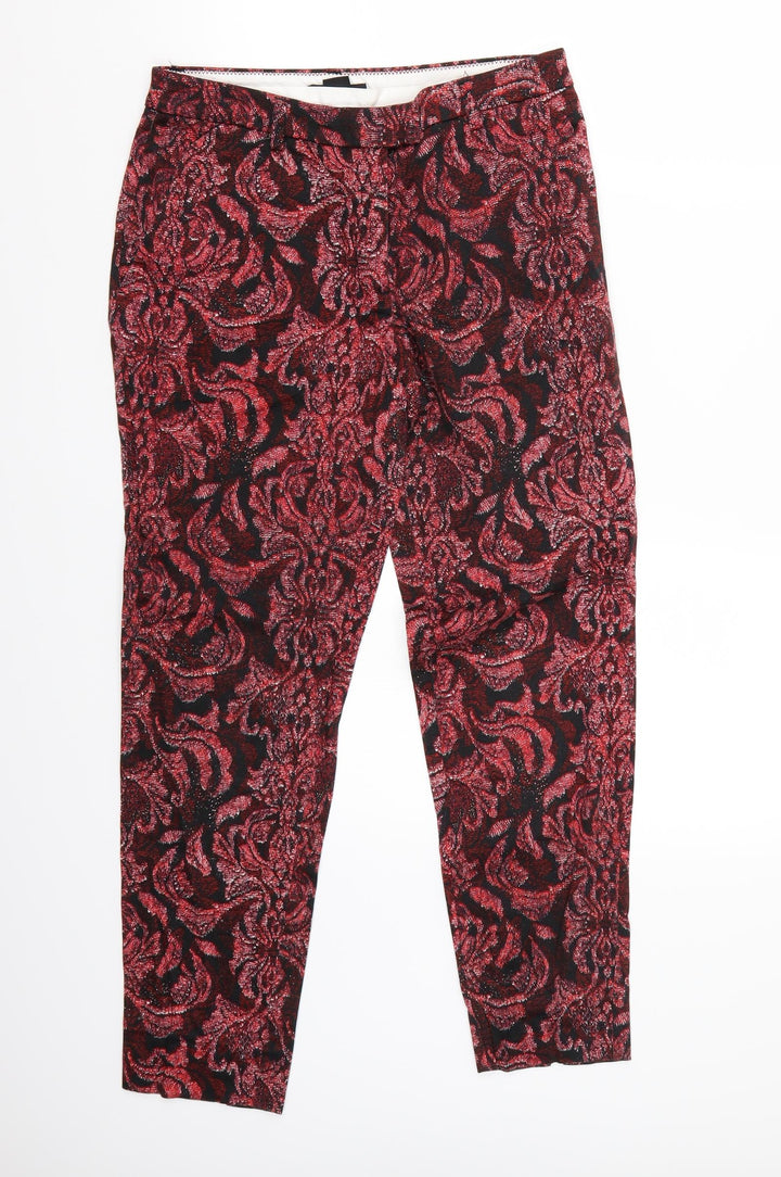 H&M Womens Black   Chino Trousers Size 6 L26 in