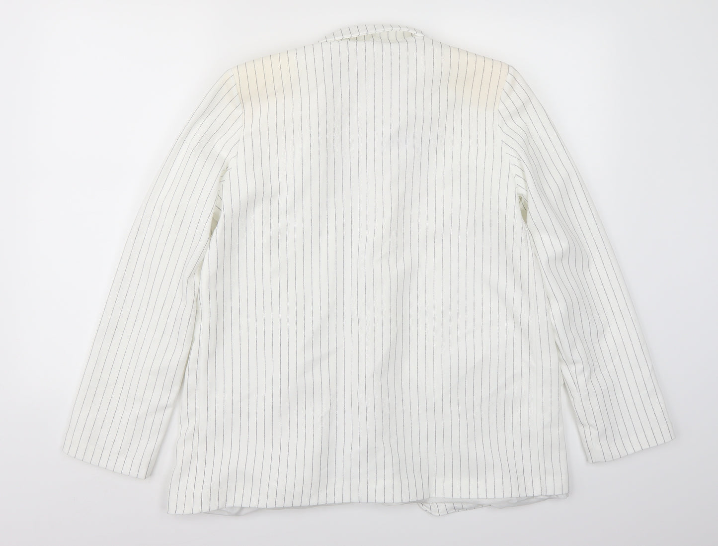 Maia Hemera Womens White   Jacket Blazer Size S  - shoulder pads