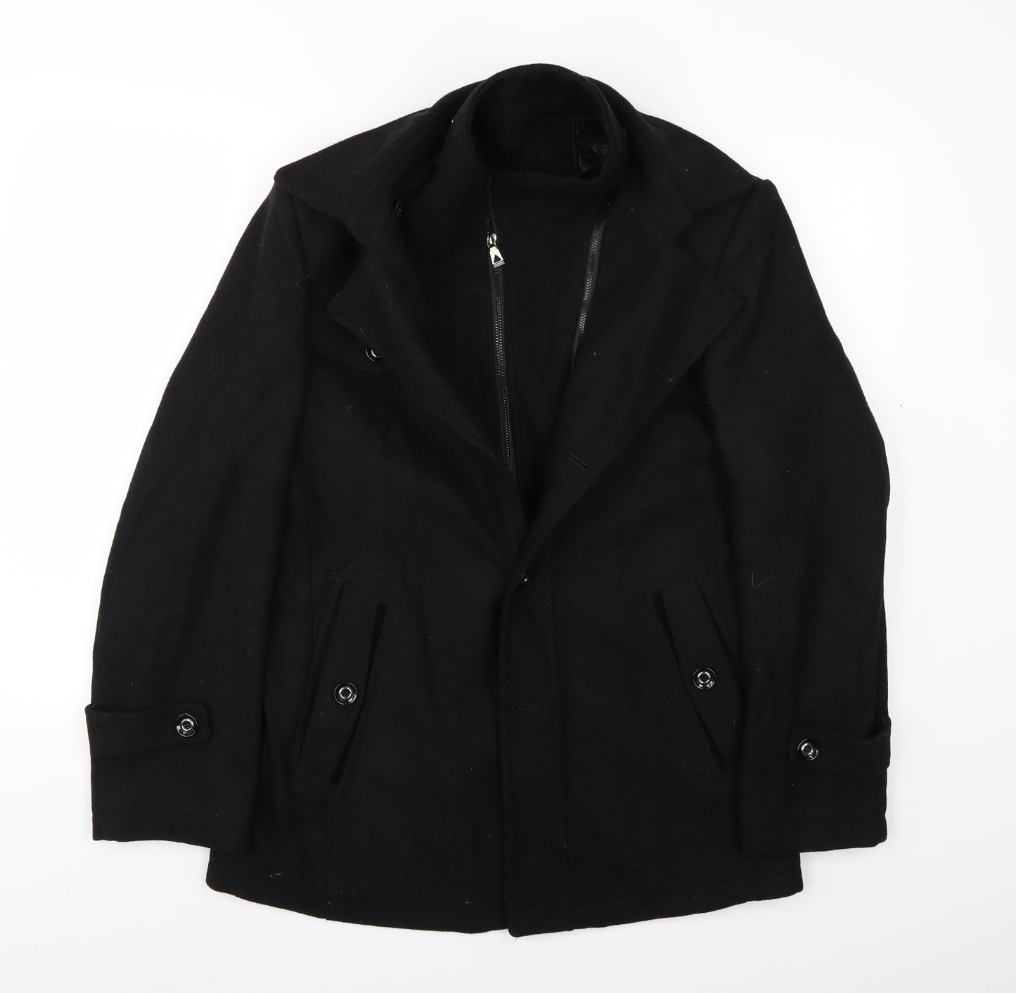 Preworn Womens Black   Jacket Coat Size S