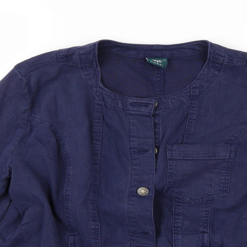Amber Womens Blue   Jacket Coat Size 14
